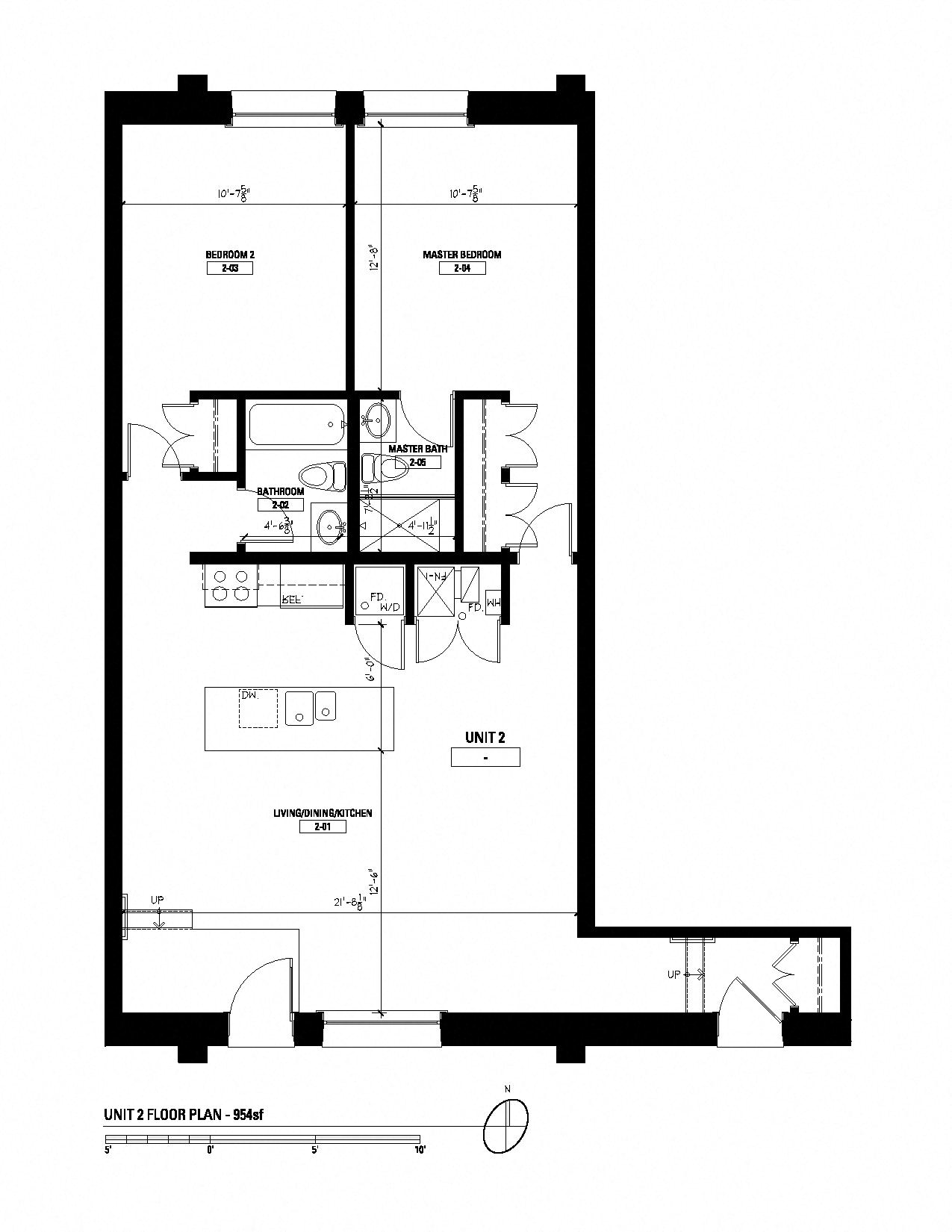 Unit 2 Two Bedroom Two Bathroom